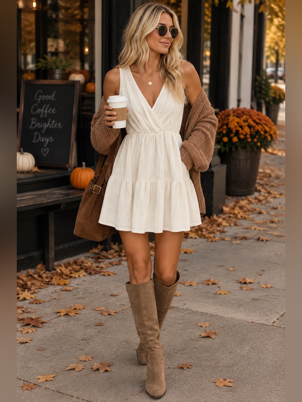 NWT Caution to the Wind White Textured Sleeveless Tiered Mini Dress | Size Small